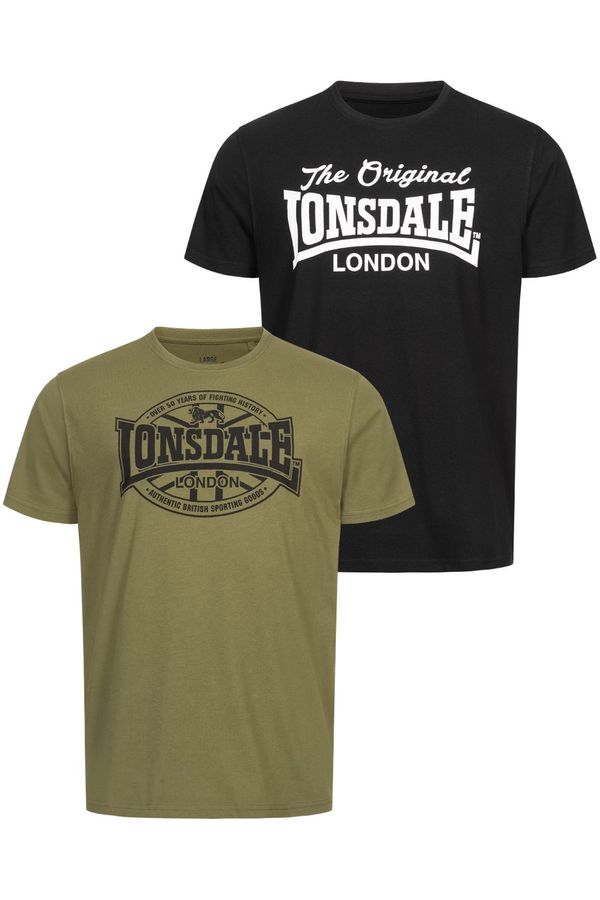 Lonsdale Moška majica Lonsdale Regular fit dvojni paket