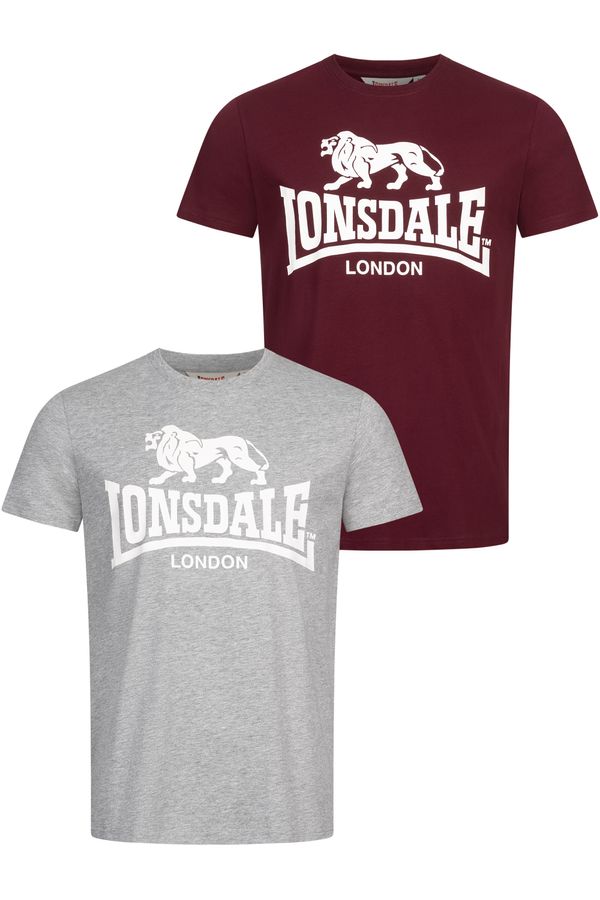Lonsdale Moška majica Lonsdale Regular fit dvojni paket