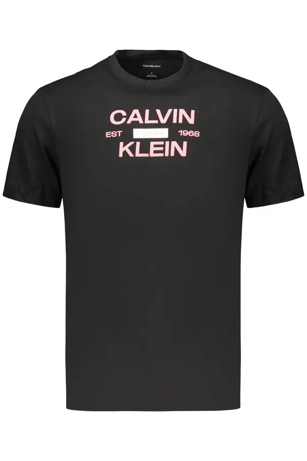 Calvin Klein Moška majica s kratkimi rokavi CALVIN KLEIN črne barve