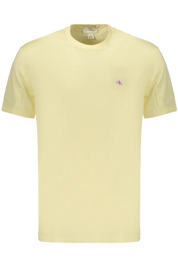 Calvin Klein Moška majica s kratkimi rokavi Calvin Klein rumene barve