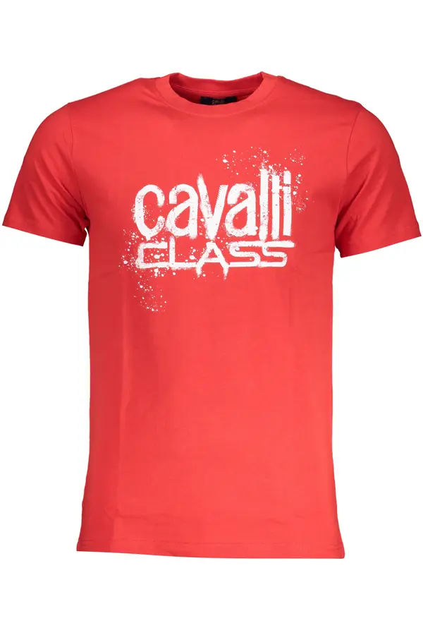 Cavalli Class Moška majica s kratkimi rokavi Cavalli Class rdeča