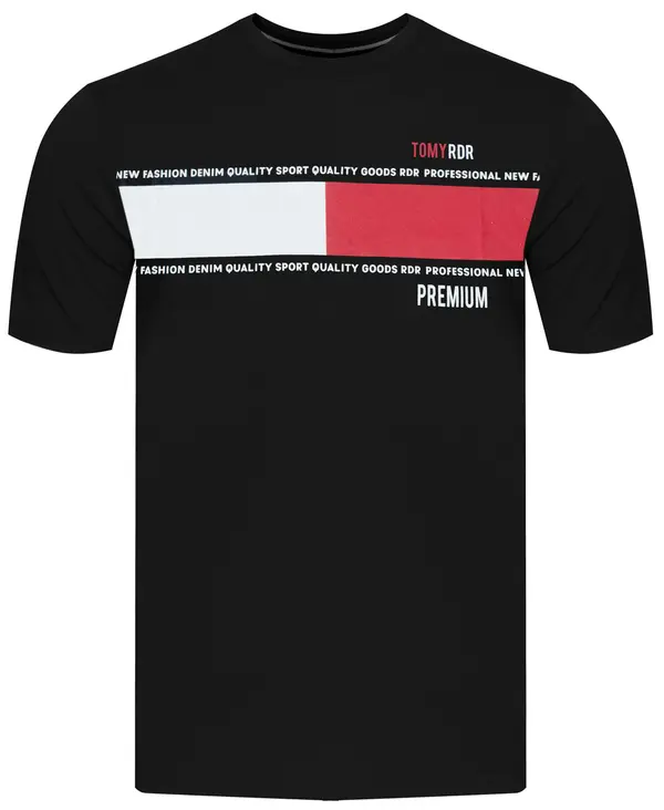 JUMPER Moška majica s kratkimi rokavi Jumper 3031 črna