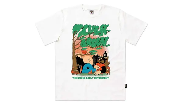 The Dudes Moška majica The Dudes Evergreen White