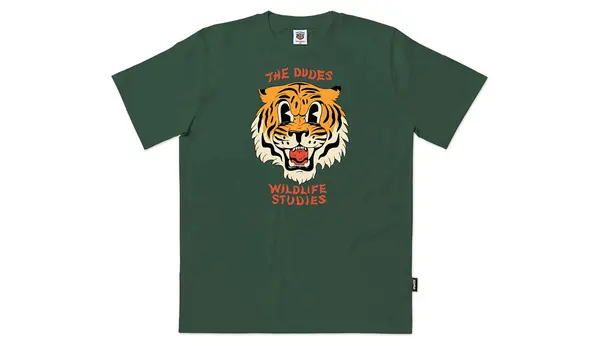 The Dudes Moška majica The Dudes Wildlife Studies zelena