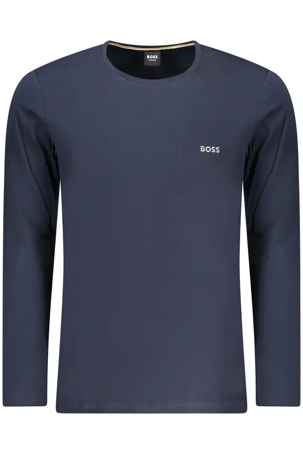 Boss Moška majica z dolgimi rokavi BOSS, modra