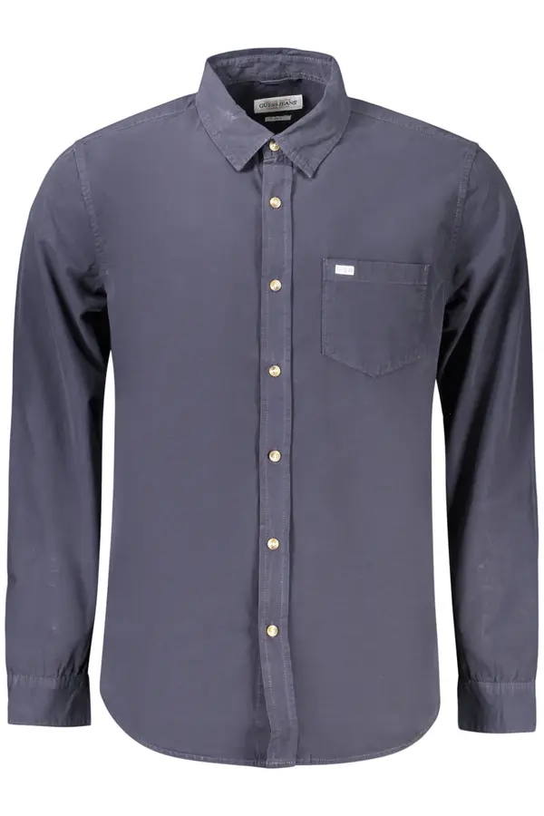 GUESS JEANS Moška majica z dolgimi rokavi GUESS Jeans, modra