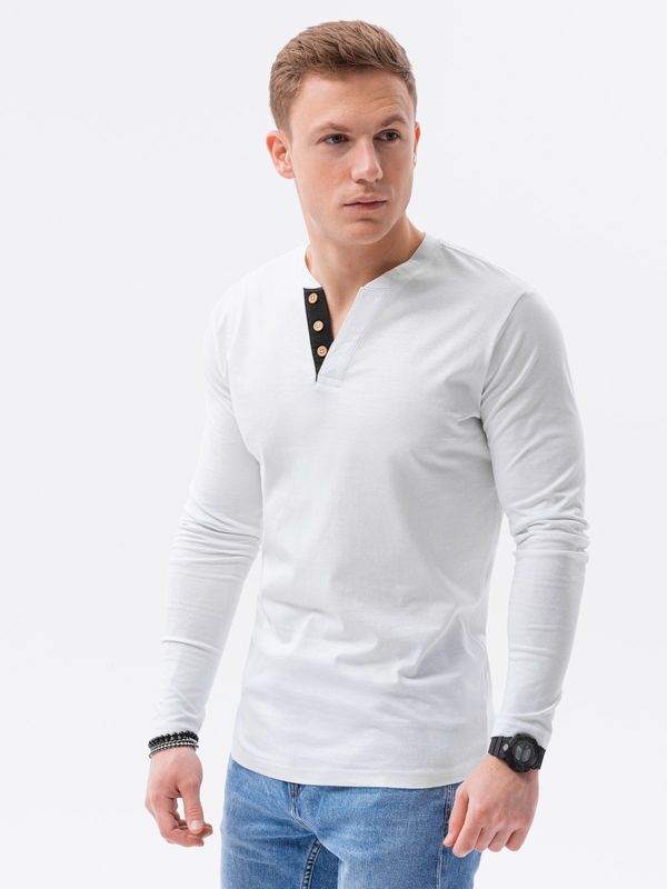 Ombre Moška majica z dolgimi rokavi Ombre Basic