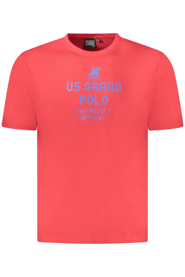 U.S. GRAND Moška majica z dolgimi rokavi ZDA Grand Polo, rdeča