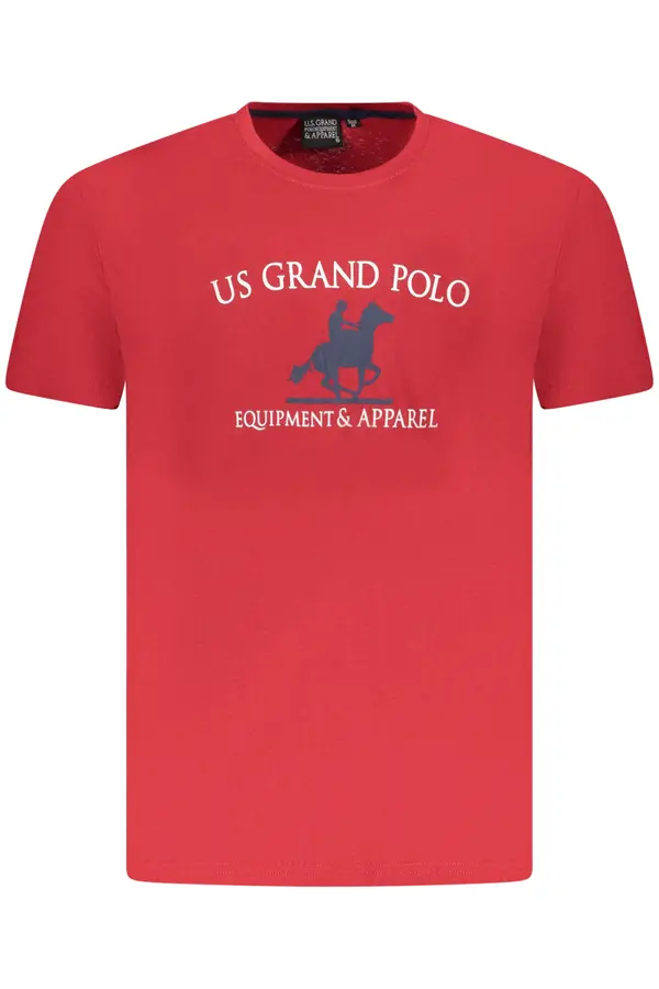 U.S. GRAND Moška majica z dolgimi rokavi ZDA Grand Polo, rdeča