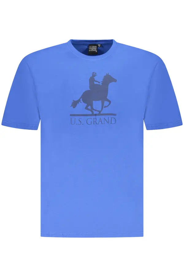 U.S. GRAND Moška modra majica s kratkimi rokavi US Grand Polo