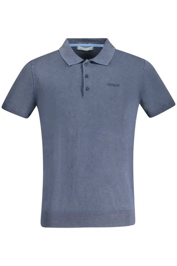 GUESS JEANS Moška modra polo majica GUESS JEANS
