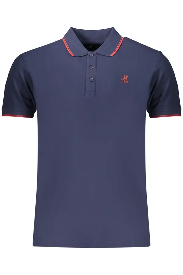 U.S. GRAND Moška modra polo majica s kratkimi rokavi