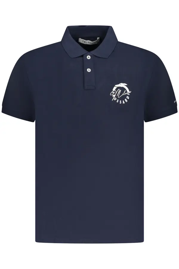 Trussardi Moška modra polo majica Trussardi
