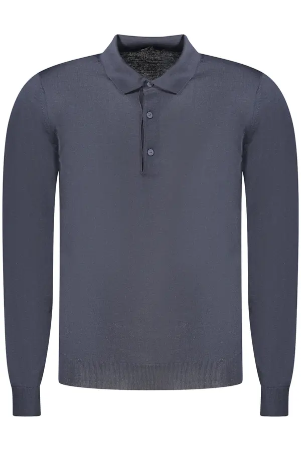 K-Way Moška modra polo majica z dolgimi rokavi