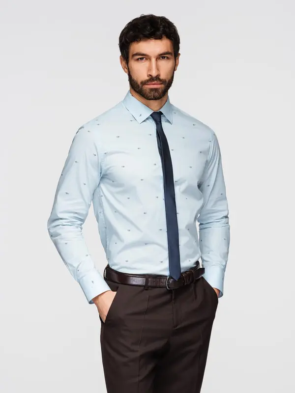 Ombre Moška ombre srajca REGULAR FIT z žepom