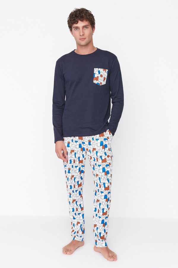 Trendyol Moška pižama Trendyol Multicolored