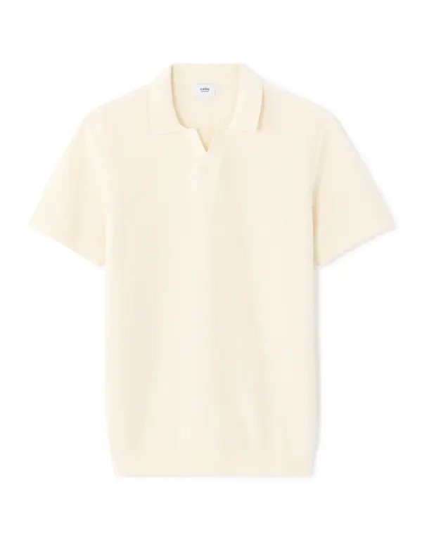 Celio Moška polo majica krem ​​barve Celio