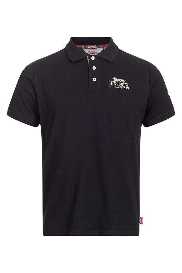 Lonsdale Moška polo majica Lonsdale 117230-Black/Silver