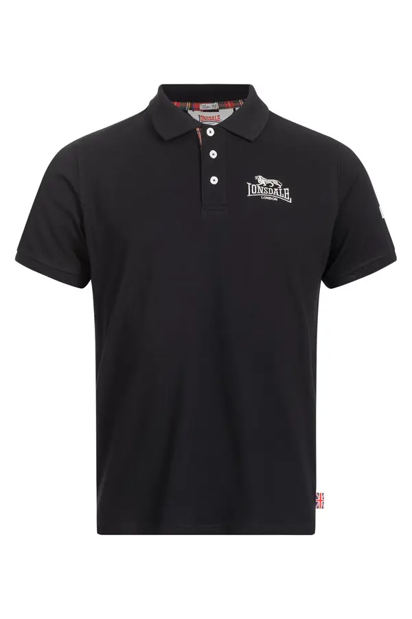 Lonsdale Moška polo majica Lonsdale 117230-Black/Silver