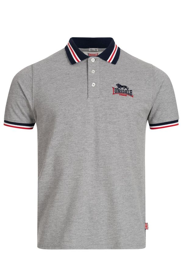 Lonsdale Moška polo majica Lonsdale Marl Grey