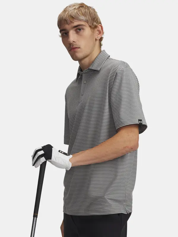 Under Armour Moška polo majica s črtami Under Armour UA Plyoff 3.0