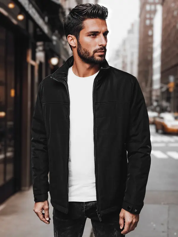 DStreet Moška prehodna jakna, črna