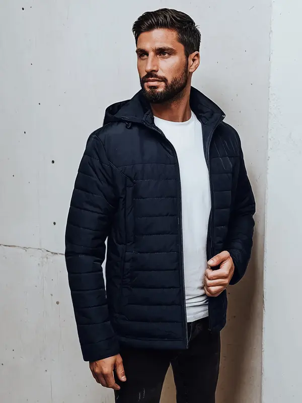 DStreet Moška prešita jakna s kapuco