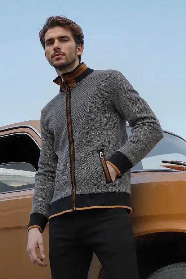 dewberry Moška pulover s pikami Dewberry