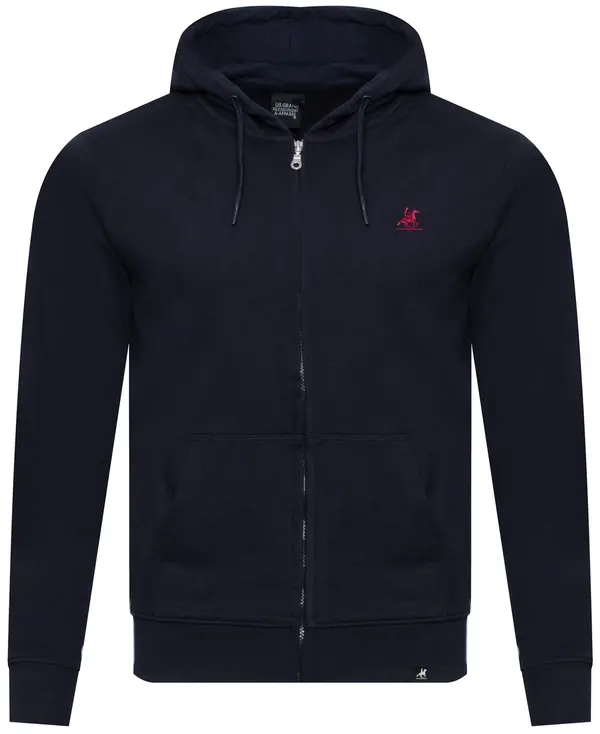 U.S. GRAND POLO EQUIPMENT & APPAREL Moška pulover z zadrgo US Grand Polo