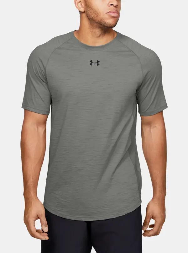 Under Armour Moška siva majica s kratkimi rokavi Under Armour Charged