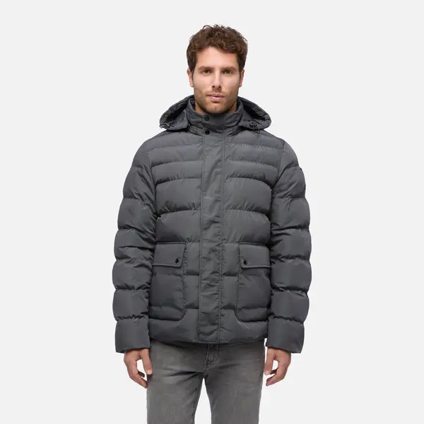 GEOX Moška siva puhovka Geox Leitan