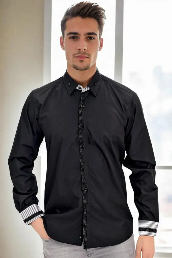 dewberry Moška srajca Black Dewberry