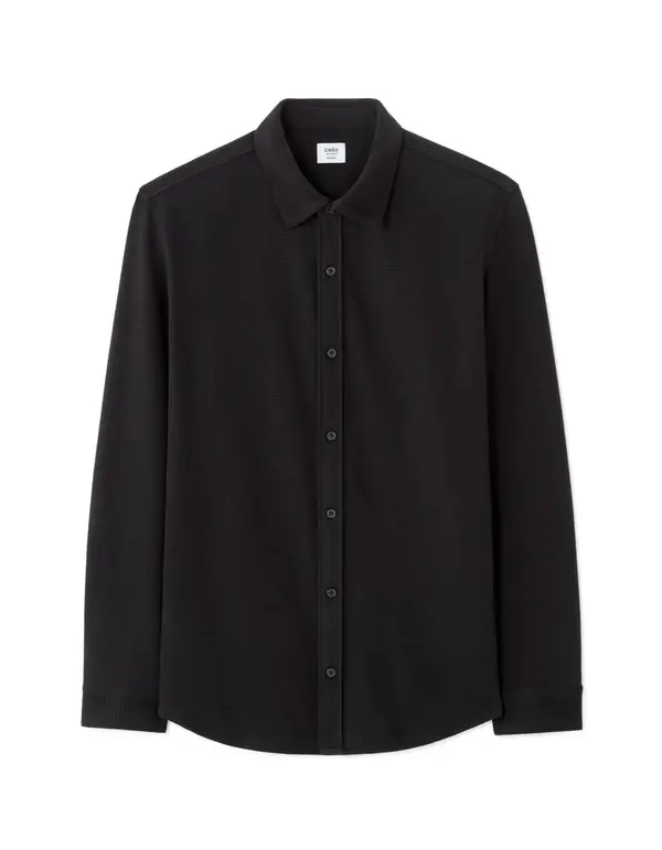 Celio Moška srajca Celio Nasco - črna