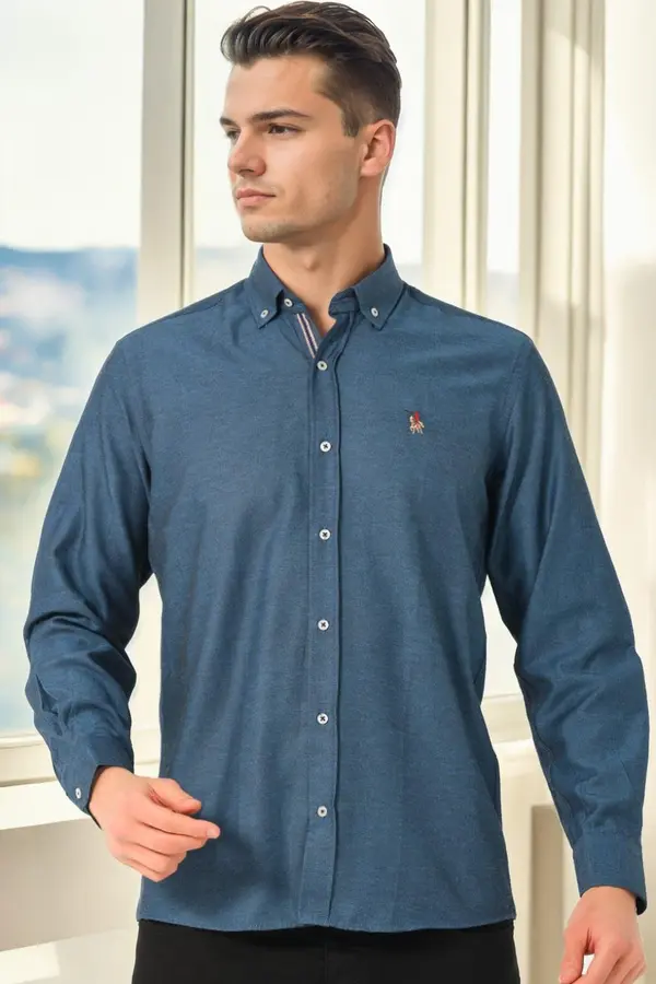 dewberry Moška srajca Dewberry, modra