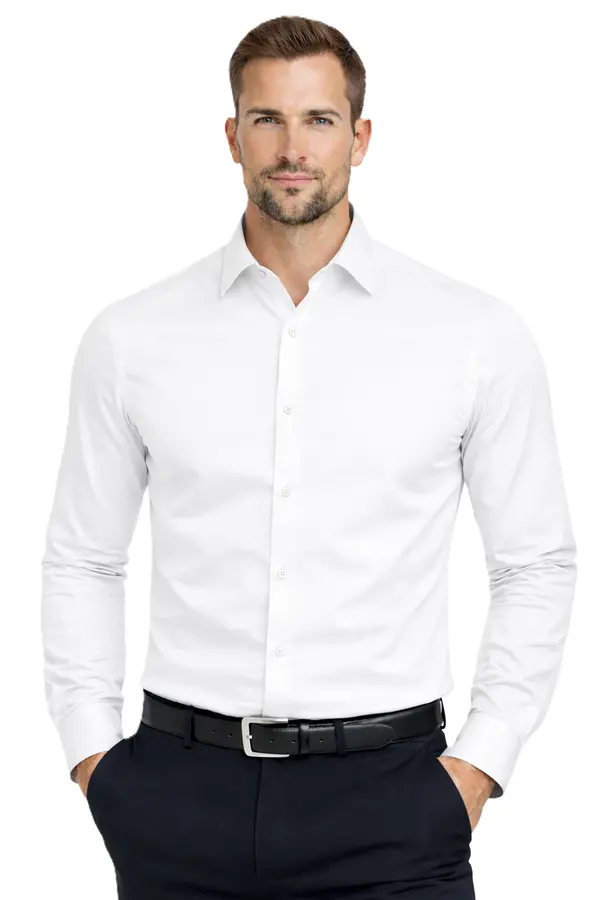 ESPADA Moška srajca Espada Regular Fit bela