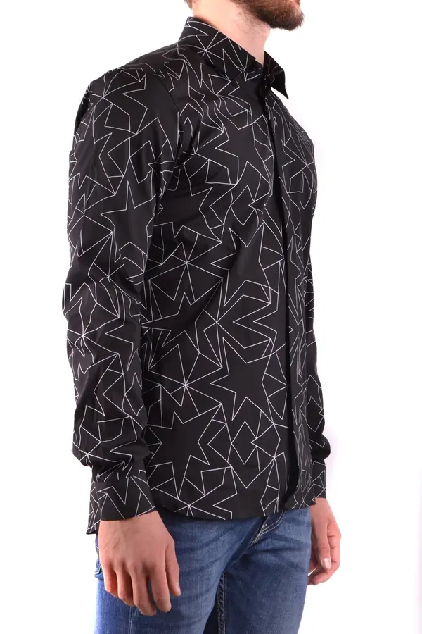 Neil Barrett Moška srajca Neil Barrett z geometrijskim vzorcem
