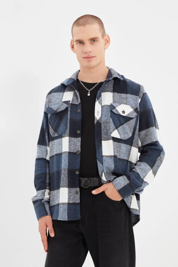 Trendyol Moška srajca Trendyol Patterned