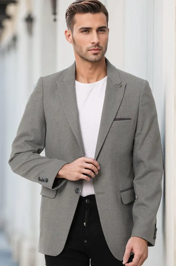 dewberry Moška svetlo siva jakna