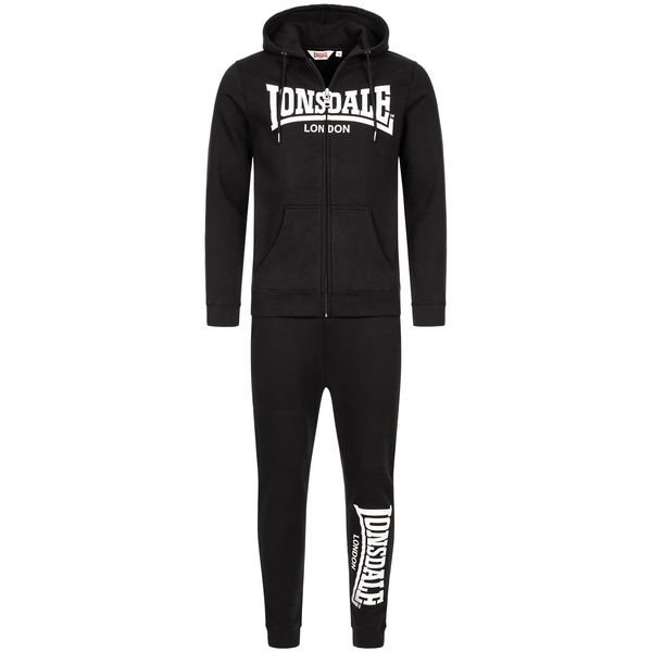 Lonsdale Moška trenirka komplet Lonsdale 117200-Black/White