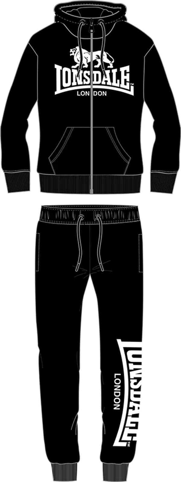 Lonsdale Moška trenirka s kapuco Lonsdale