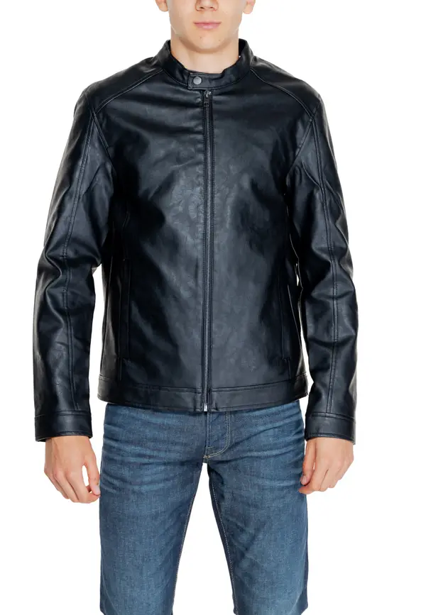 Jack & Jones Moška usnjena jakna Jack &amp; Jones