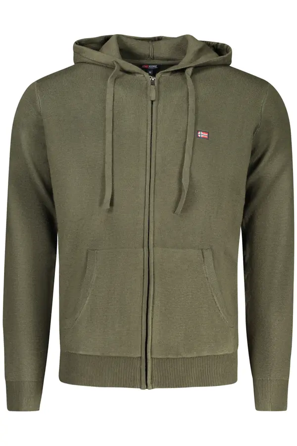 NORWAY 1963 Moška zelena jopa s kapuco na zadrgo