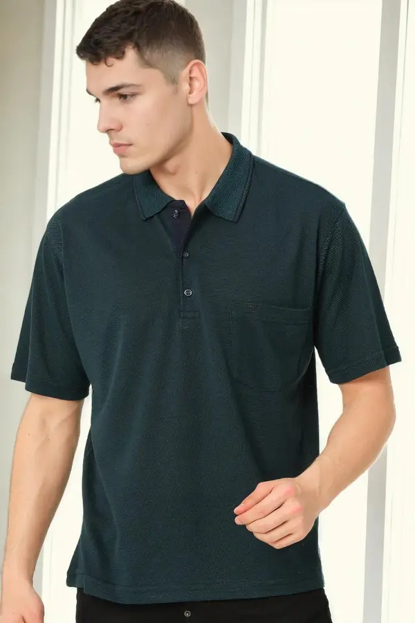 dewberry Moška zelena polo majica Dewberry