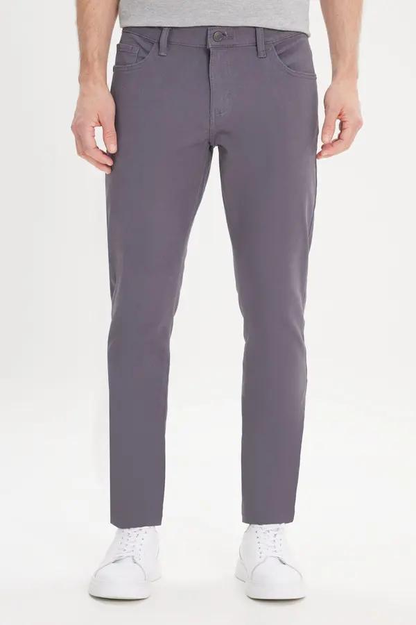 AC&Co / Altınyıldız Classics Moške antracitne chino hlače