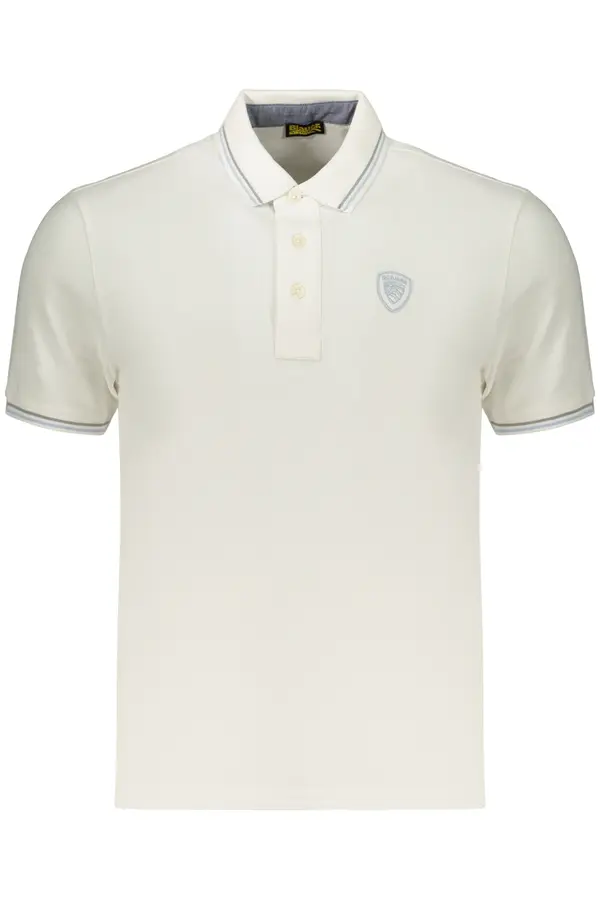 BLAUER APPAREL Moške bele polo majice Blauer