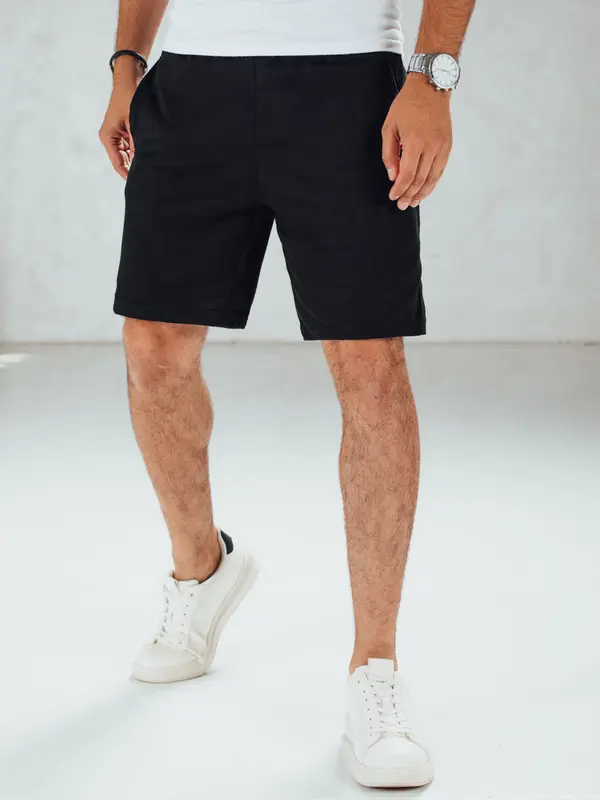 DStreet Moške črne kratke hlače iz džersija Dstreet