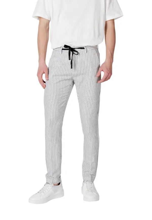 Gianni Lupo Moške črtaste hlače Gianni Lupo