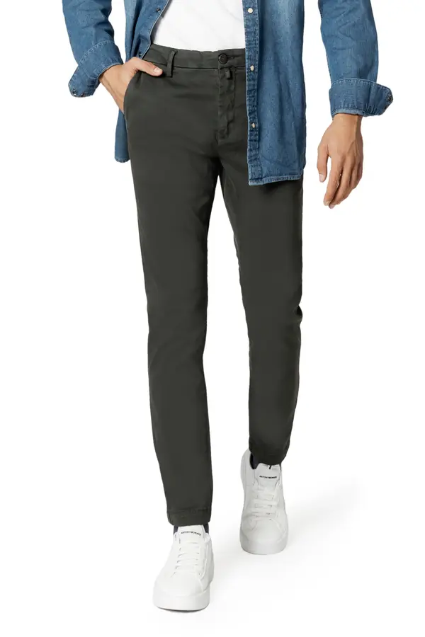 Borghese Moške enobarvne hlače Borghese