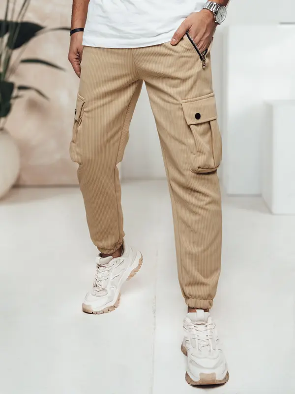 DStreet Moške kaki cargo hlače