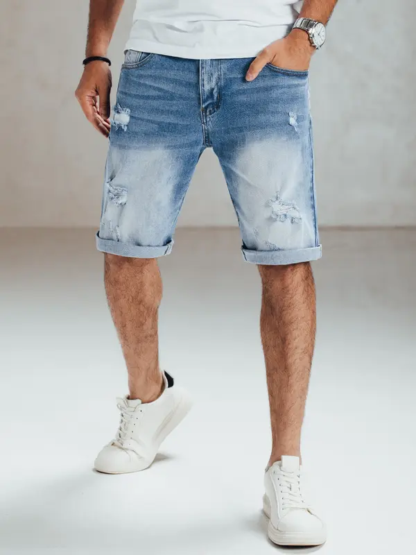 DStreet Moške kavbojske kratke hlače z opranim učinkom